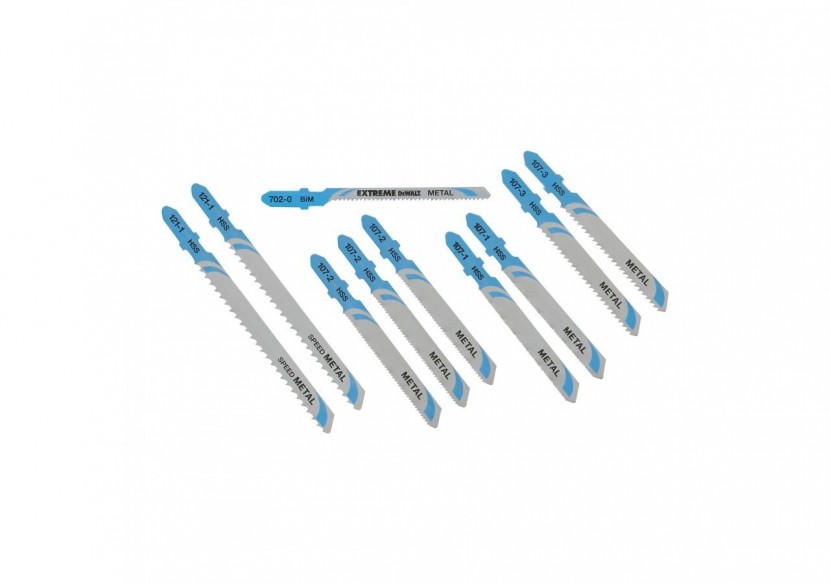 Coffret de 10 lames de scie sauteuse métal Attache en T - DT2292-QZ - Dewalt Coffret de 10 lames de scie sauteuse métal Attache en T - DT2292-QZ - Dewalt