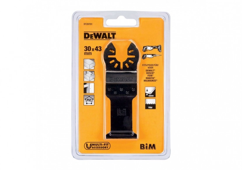 Lame 30x43mm Bim pour multi-cutter - DT20701-QZ - Dewalt Lame 30x43mm Bim pour multi-cutter - DT20701-QZ - Dewalt