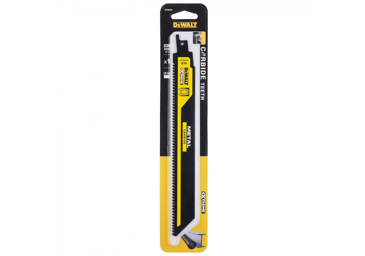 CarbideRecip 230mm Metal 8TPI 1pk - DT20435-QZ - Dewalt