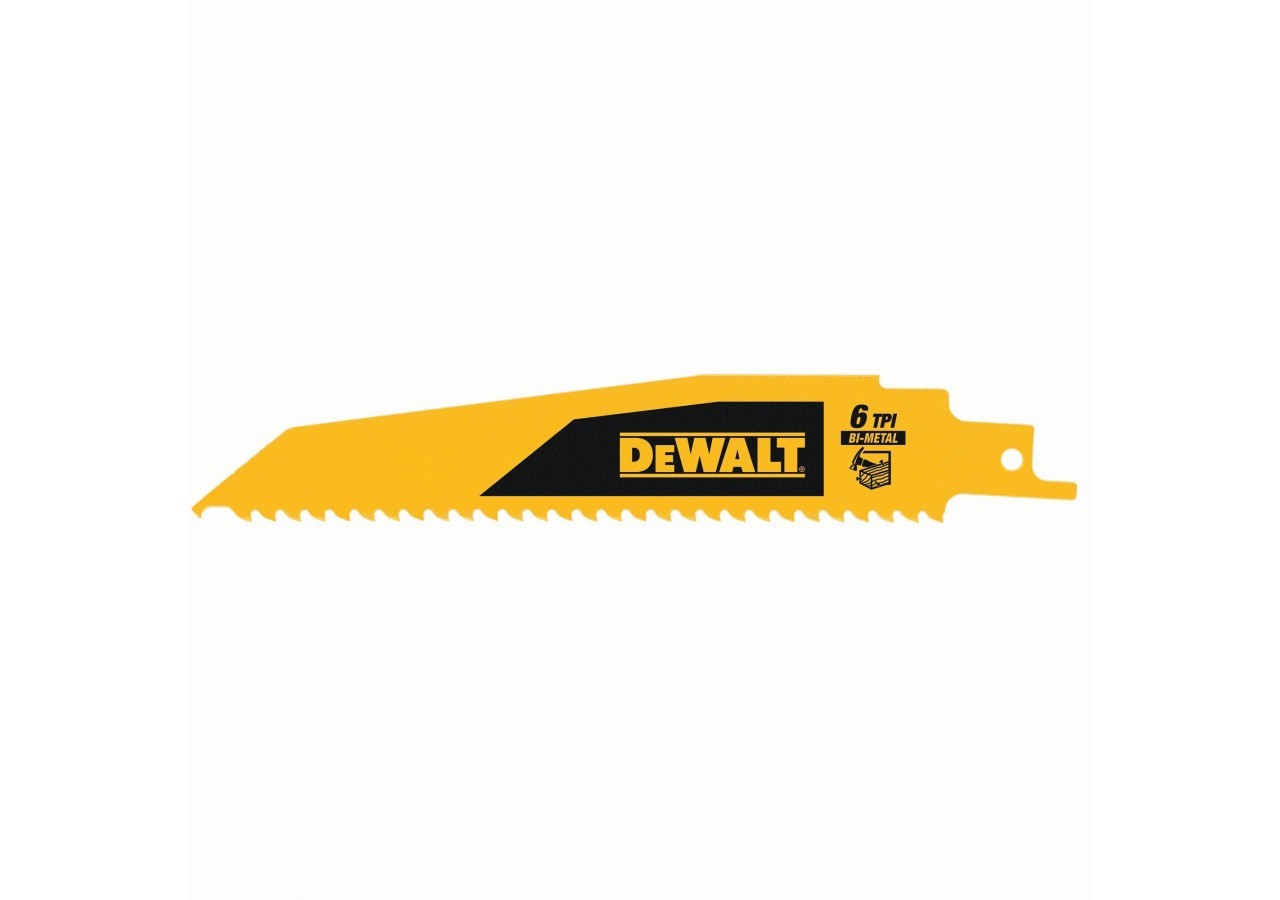 BIM Recip Wood Demolition 152mm 6TPI 5PK - DT90380-QZ - Dewalt