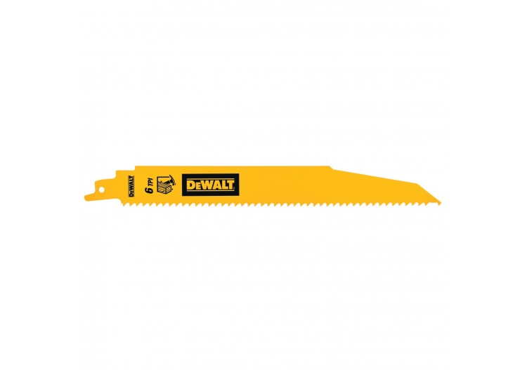 BIM Recip Wood Demolition 228mm 6TPI 5PK - DT90381-QZ - Dewalt
