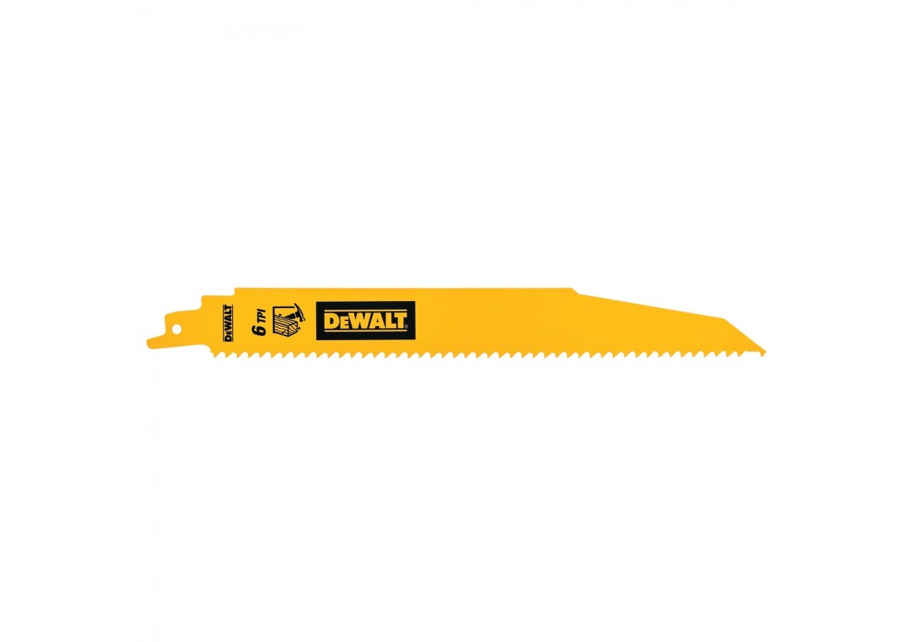 BIM Recip Wood Demolition 228mm 6TPI 5PK - DT90381-QZ - Dewalt
