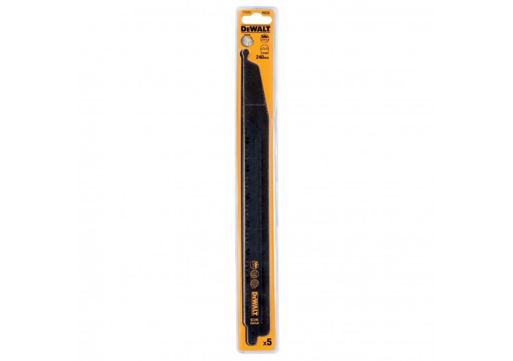 Lame de scie sabre HCS pour la coupe du bois 240mm - DT2352-QZ - Dewalt