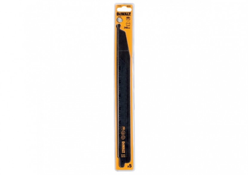 Lame de scie sabre HCS pour la coupe du bois 240mm - DT2352-QZ - Dewalt Lame de scie sabre HCS pour la coupe du bois 240mm - DT2352-QZ - Dewalt