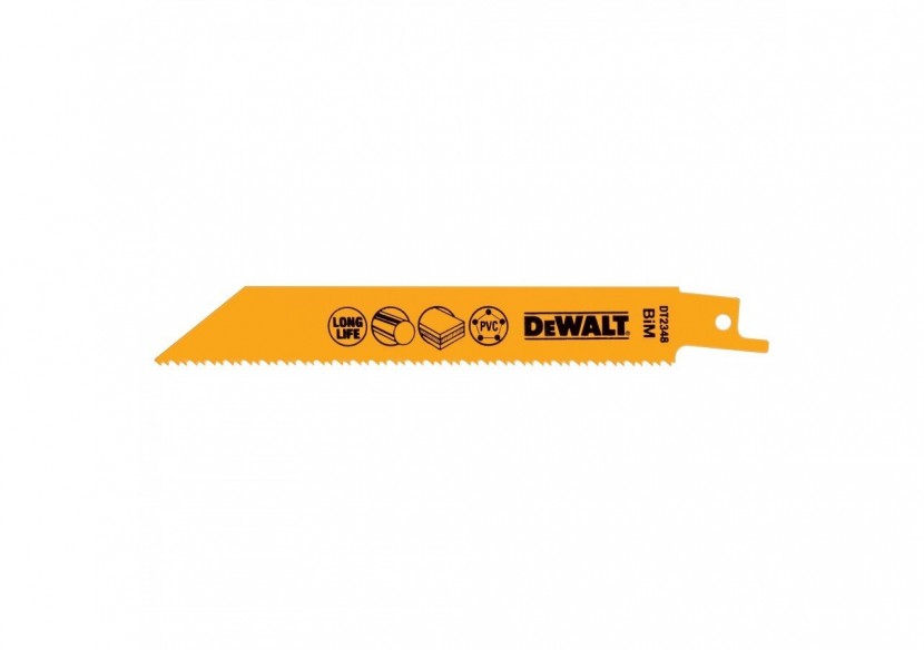 Lame De Scie Sabre Bim Pour La Coupe Du Bois Avec Métal 152mm Profondeur inférieur à 12mm - DT2348-QZ - Dewalt Lame De Scie Sabre Bim Pour La Coupe Du Bois Avec Métal 152mm Profondeur inférieur à 12mm - DT2348-QZ - Dewalt