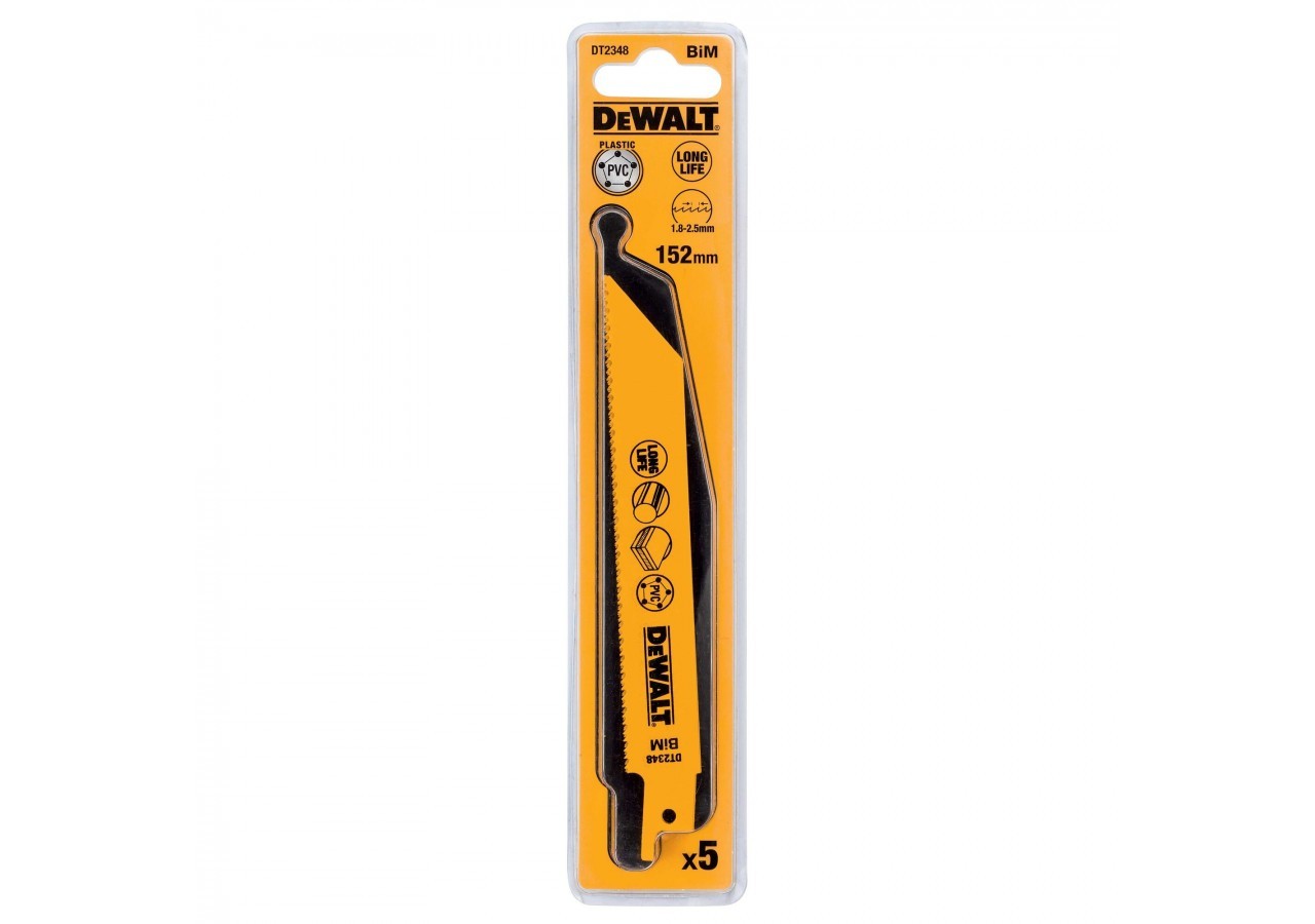 Lame De Scie Sabre Bim Pour La Coupe Du Bois Avec Métal 152mm Profondeur inférieur à 12mm - DT2348-QZ - Dewalt