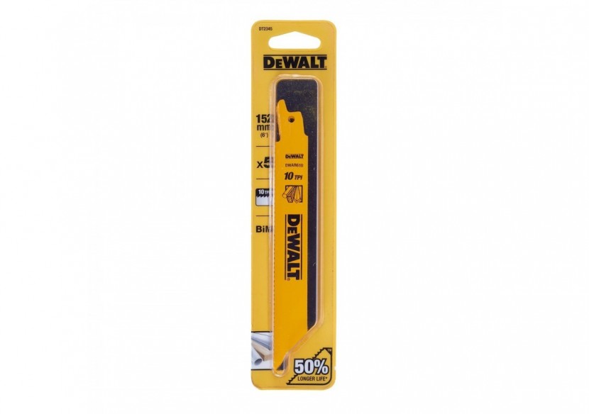 Lame de scie sabre BIM pour la coupe du bois avec métal 152mm - DT2345-QZ - Dewalt Lame de scie sabre BIM pour la coupe du bois avec métal 152mm - DT2345-QZ - Dewalt