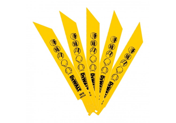 Lame De Scie Sabre Bim Pour La Coupe Du Métal 152mm Profondeur inférieur à 1,5mm - DT2385-QZ - Dewalt