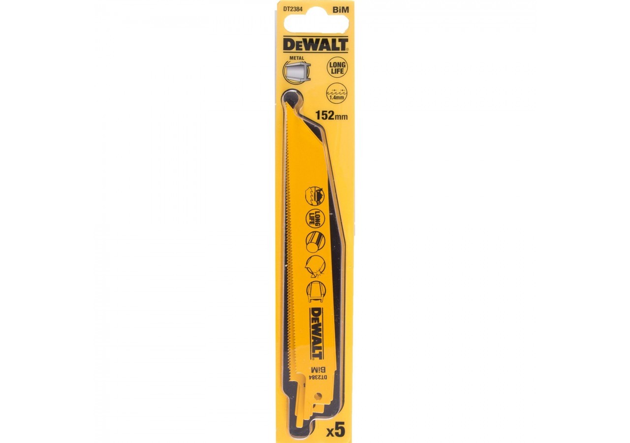 Lame De Scie Sabre Bim Pour La Coupe Du Métal 152mm Profondeur inférieur à 3mm - DT2384-QZ - Dewalt