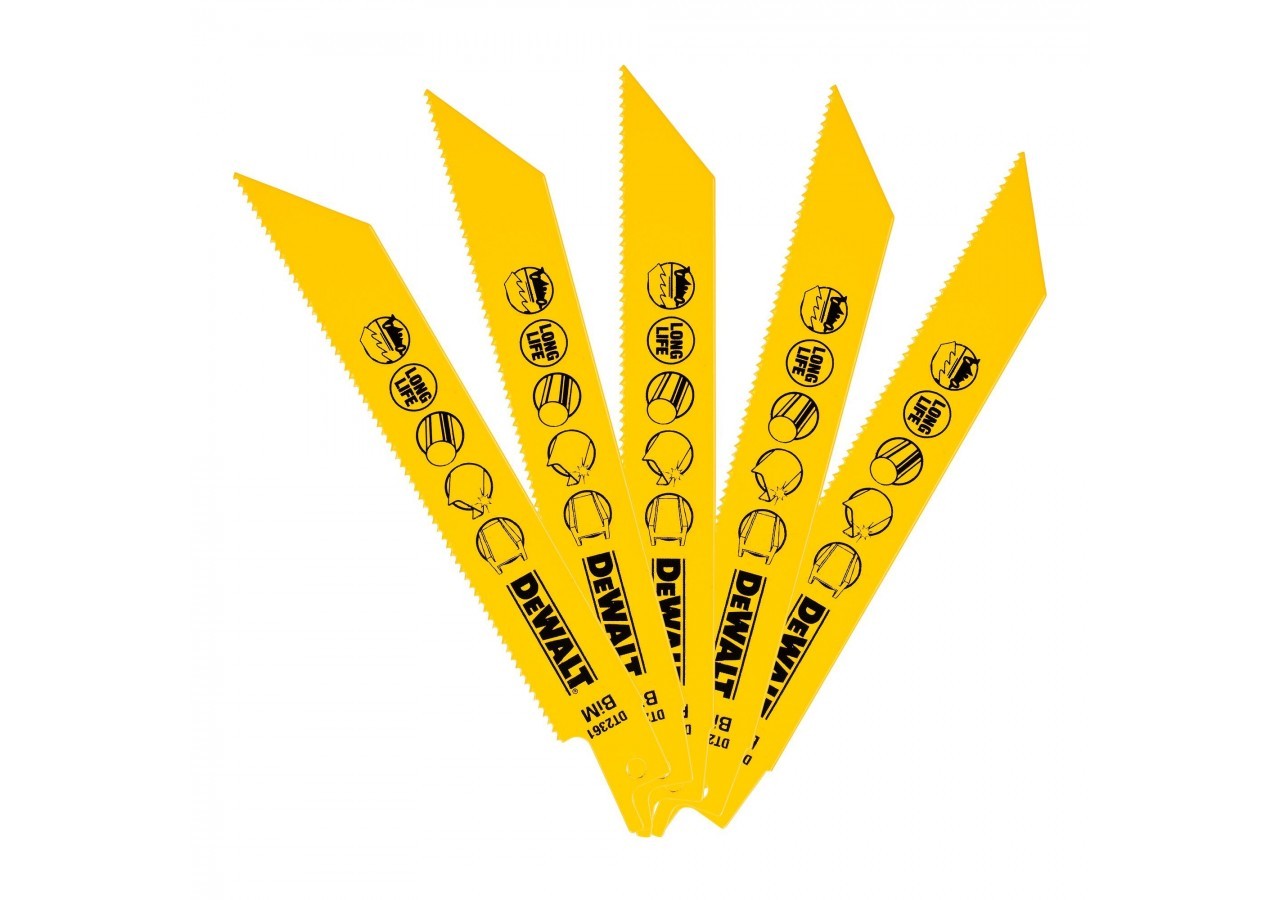 Lame De Scie Sabre Bim Pour La Coupe Du Métal 152mm Profondeur inférieur à 8mm - DT2361-QZ - Dewalt