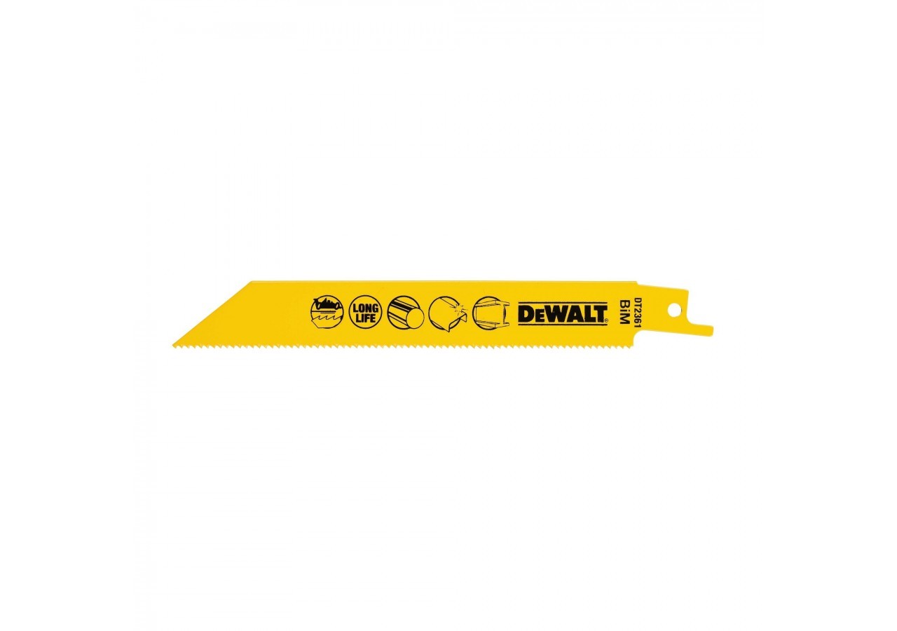 Lame De Scie Sabre Bim Pour La Coupe Du Métal 152mm Profondeur inférieur à 8mm - DT2361-QZ - Dewalt