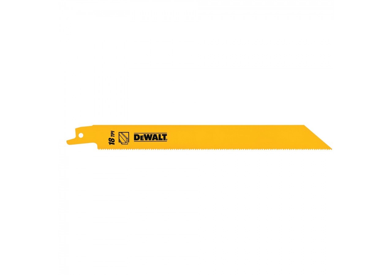 Lame de scie sabre BIM pour la coupe du métal 152mm Profondeur inférieur à 3mm - DT2354-QZ - Dewalt