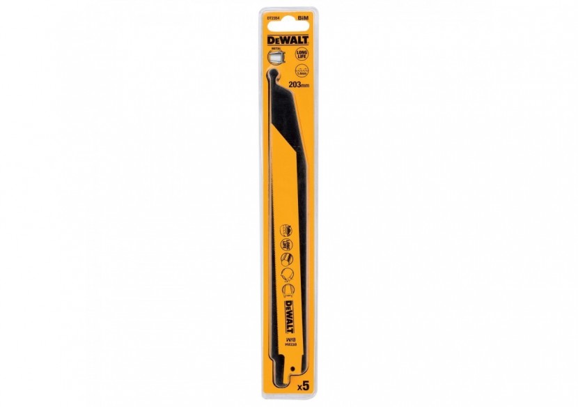 Lame de scie sabre BIM pour la coupe du métal 152mm Profondeur inférieur à 3mm - DT2354-QZ - Dewalt Lame de scie sabre BIM pour la coupe du métal 152mm Profondeur inférieur à 3mm - DT2354-QZ - Dewalt