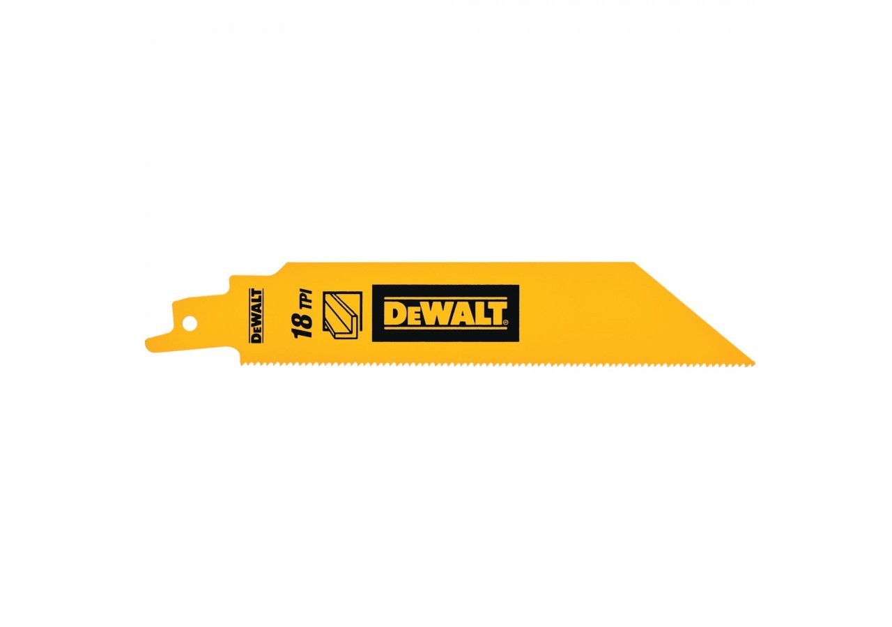 Lame de scie sabre HCS Progressor pour la coupe du métal 150mm - DT2404-QZ - Dewalt