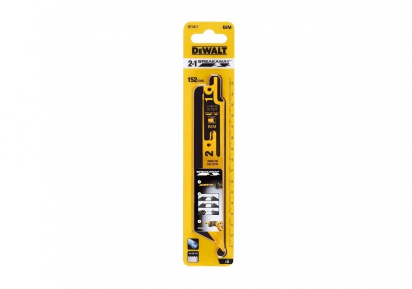 Lame de scie sabre sécable BIM pour la coupe du métal 152mm - DT2417-QZ - Dewalt Lame de scie sabre sécable BIM pour la coupe du métal 152mm - DT2417-QZ - Dewalt