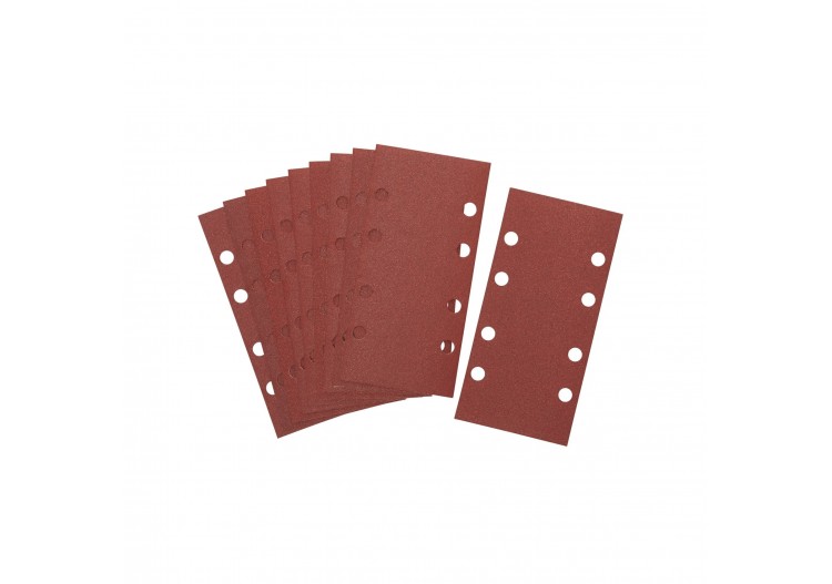 1/3 feuille abrasive pour ponceuses vibrantes velcro grain 240 - 8 perforations 93x190mm - DT8624-QZ - Dewalt