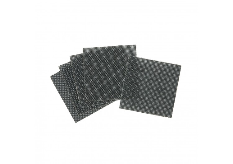 1/4 feuille abrasive velcro - structure en maille duree de vie extra longue x4 115x115mm grain 80 - DTM3022-QZ - Dewalt