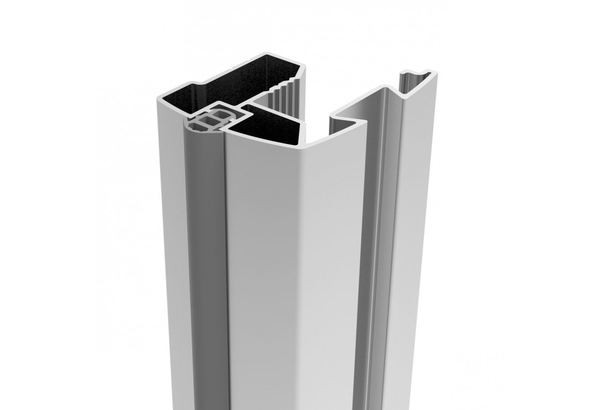 Façade de placard coulissante 4 portes Opale en effet cuir - Kazed : Confort'Mat