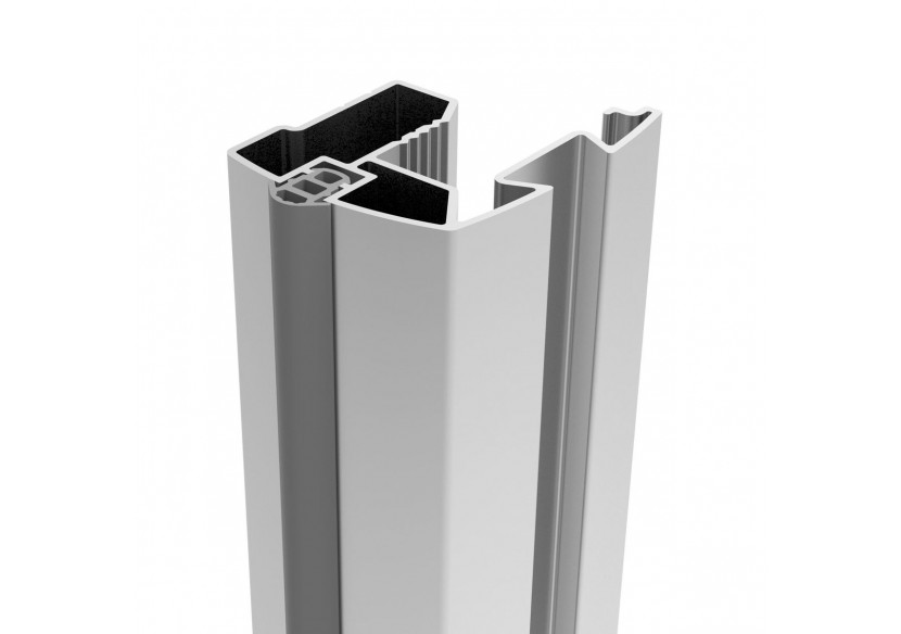 Façade de placard coulissante 4 portes Opale en effet cuir - Kazed : Confort'Mat