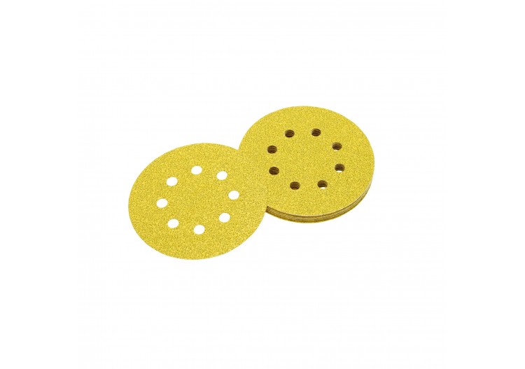 Disque abrasif velcro pour ponceuses excentriques grain 180 - 8 perforations ø 125mm - DT3106-QZ - Dewalt