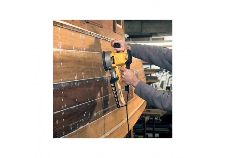 Disque abrasif velcro pour ponceuses excentriques grain 80 - 6 perforations ø 150mm - DT3123-QZ - Dewalt 2