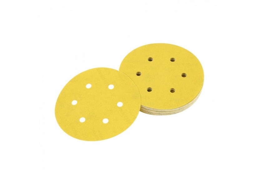 Disque abrasif velcro pour ponceuses excentriques grain 180 - 6 perforations ø 150mm - DT3126-QZ - Dewalt Disque abrasif velcro pour ponceuses excentriques grain 180 - 6 perforations ø 150mm - DT3126-QZ - Dewalt