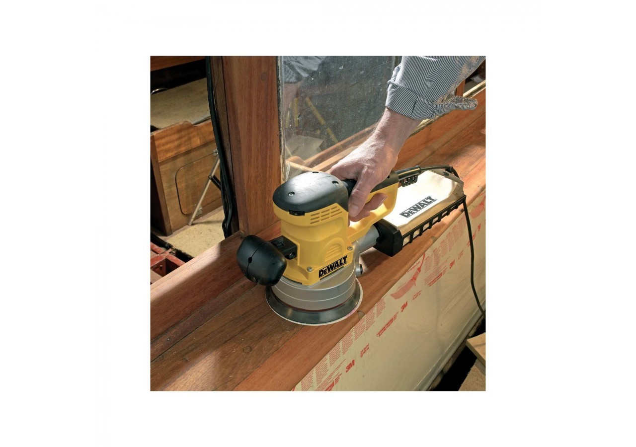 Disque abrasif velcro pour ponceuses excentriques grain 320 - 6 perforations ø 150mm - DT3128-QZ - Dewalt