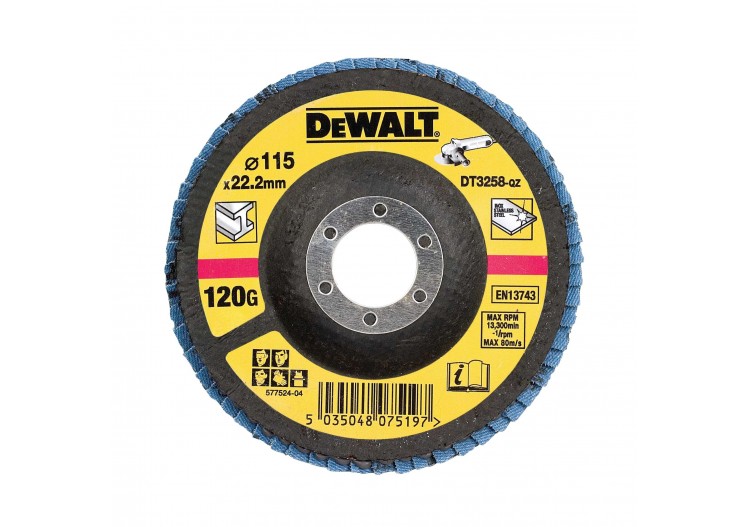 Disque A Lamelles Grain 120 Ø 115mm - DT3258-QZ - Dewalt 2