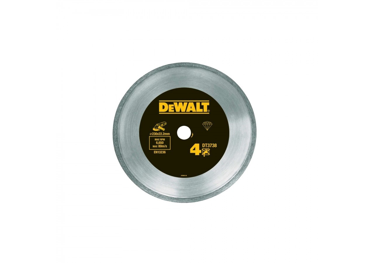 Disque Fritté Pour Le Carrelage 230X22.2mm, Hauteur Segment 7mm - DT3738-XJ - Dewalt