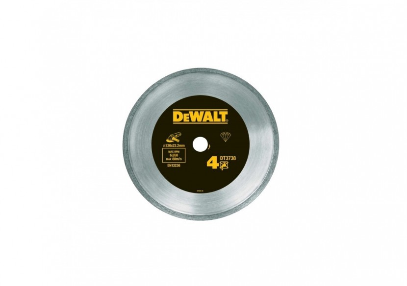 Disque Fritté Pour Le Carrelage 230X22.2mm, Hauteur Segment 7mm - DT3738-XJ - Dewalt Disque Fritté Pour Le Carrelage 230X22.2mm, Hauteur Segment 7mm - DT3738-XJ - Dewalt