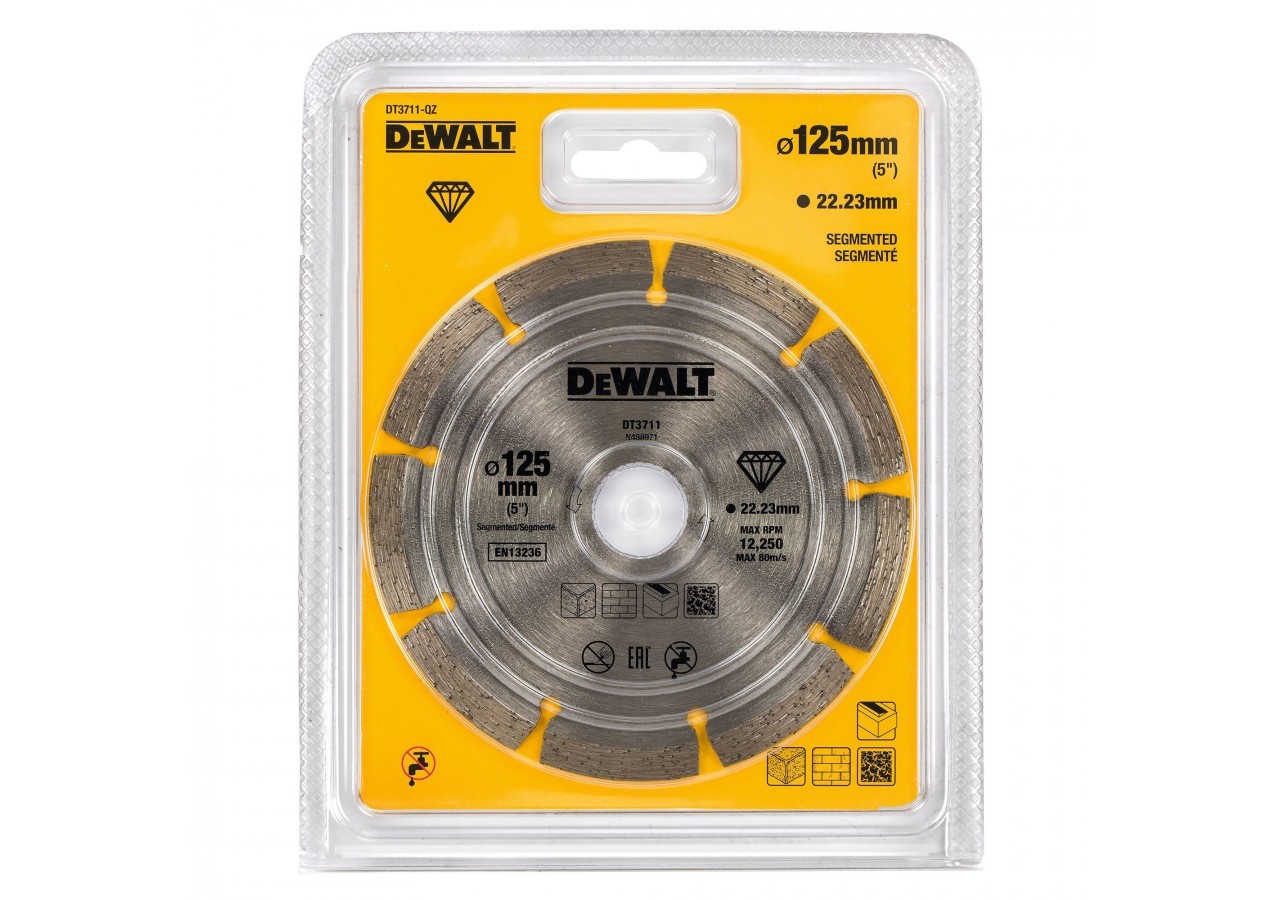 Disque Fritté Segmenté Pour Matériaux De Construction/Béton 125X22.2mm - DT3711-QZ - Dewalt
