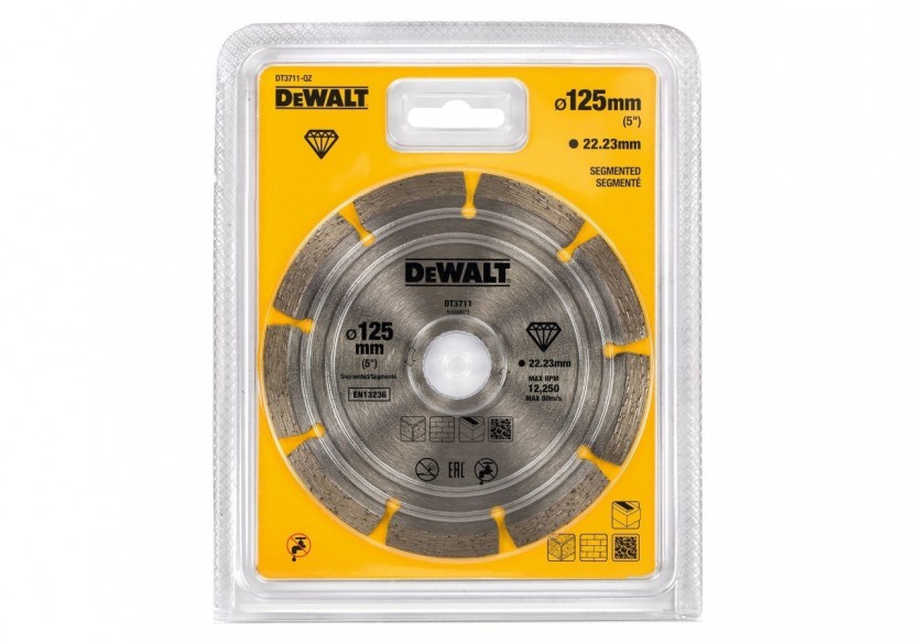 Disque Fritté Segmenté Pour Matériaux De Construction/Béton 125X22.2mm - DT3711-QZ - Dewalt Disque Fritté Segmenté Pour Matériaux De Construction/Béton 125X22.2mm - DT3711-QZ - Dewalt