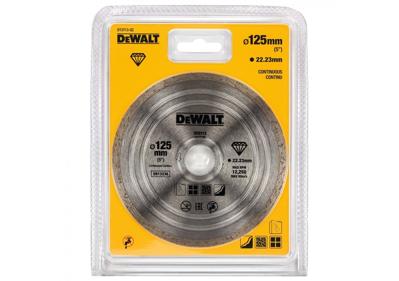 Disque À Jante Continue Pour Béton, Brique Et Pierre 125X22.2mm - DT3713-QZ - Dewalt