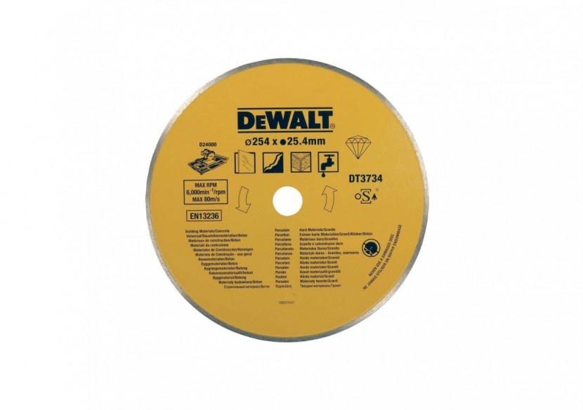 Lame pour porcelaine et pierre 250x25.4mm - DT3734-XJ - Dewalt