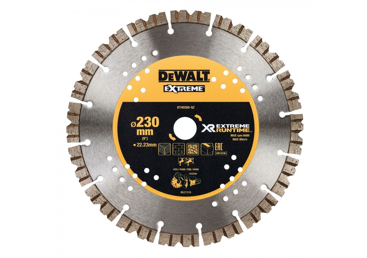 Disque Extreme Runtime Pour Le Béton 230 X 22.2mm - DT40260-QZ - Dewalt