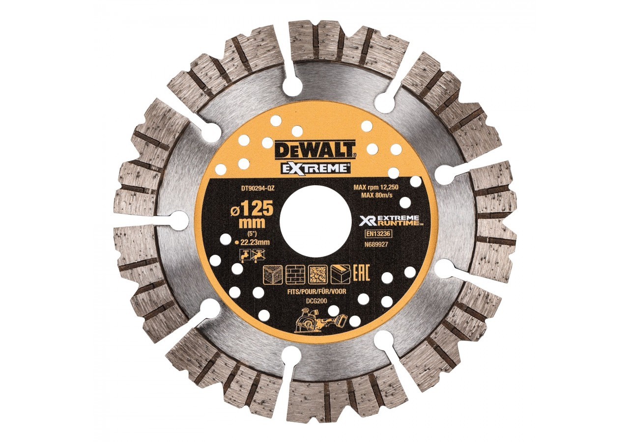 125x22mm Extreme Runtime Diamond Wheel - DT90294-QZ - Dewalt