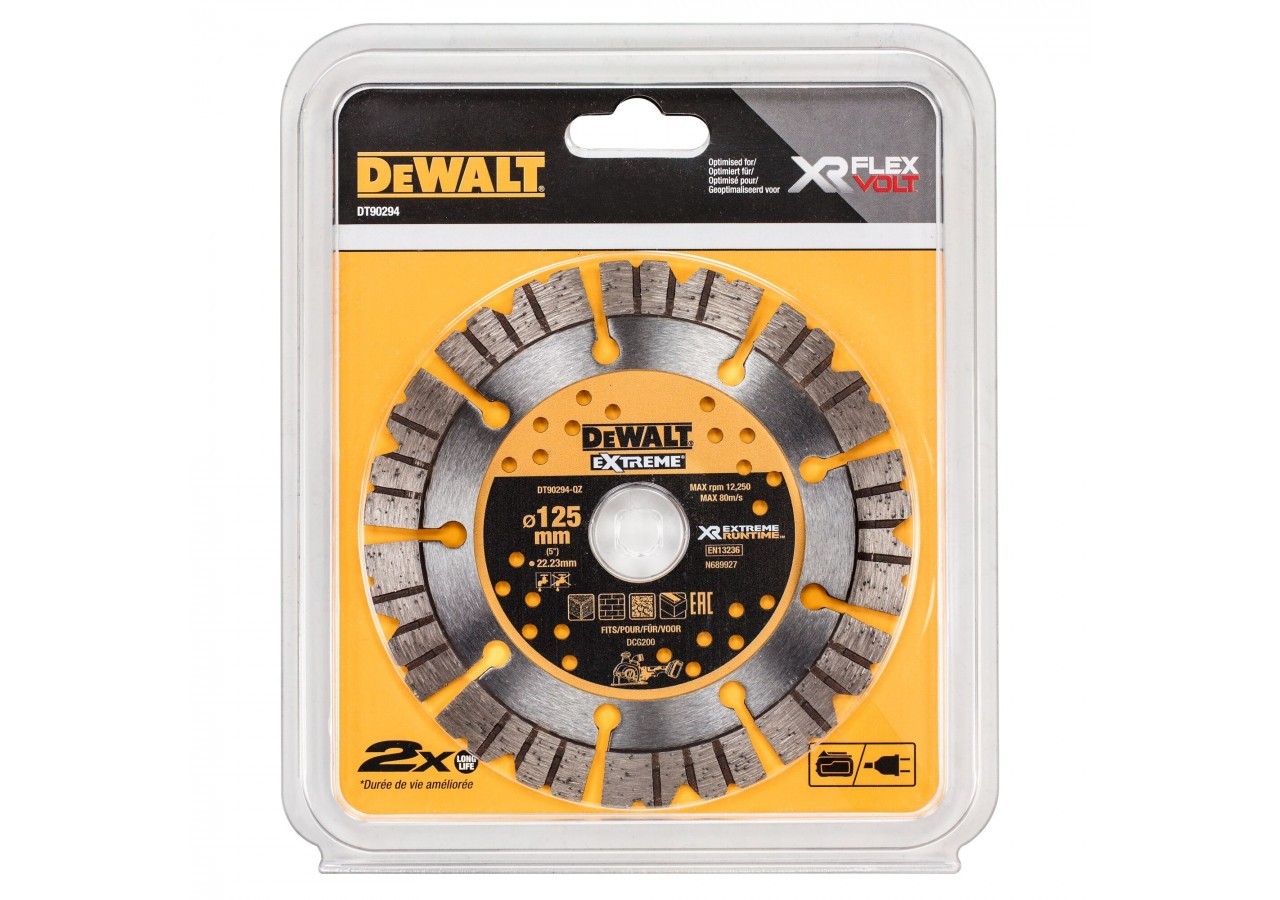 125x22mm Extreme Runtime Diamond Wheel - DT90294-QZ - Dewalt