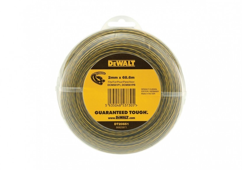 Recharge de fil coupe bordure 2mmx68.6M - DT20651-QZ - Dewalt Recharge de fil coupe bordure 2mmx68.6M - DT20651-QZ - Dewalt
