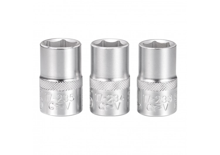 JEU DE DOUILLES 1/2" 6 PANS 14-15- 16 MM FATMAX - 3 PIECES - FMMT17093-0 - Stanley 2