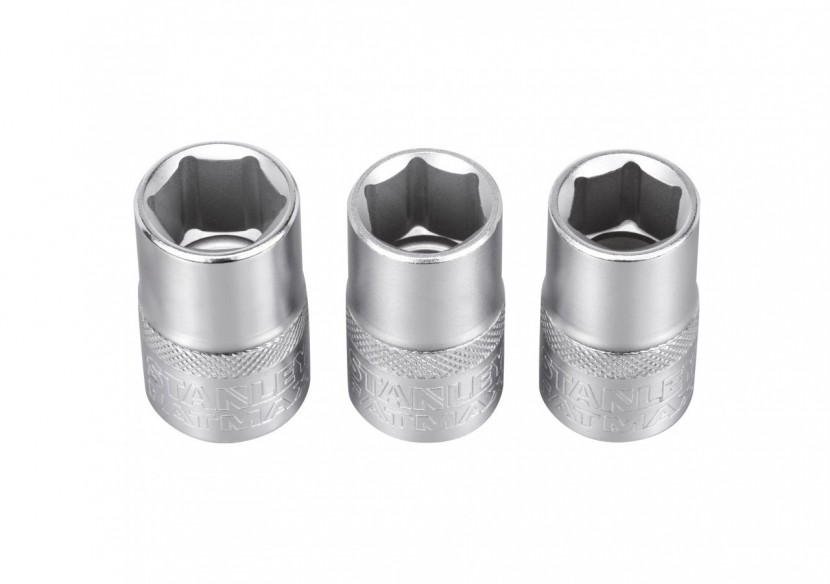 JEU DE DOUILLES 1/2" 6 PANS 14-15- 16 MM FATMAX - 3 PIECES - FMMT17093-0 - Stanley