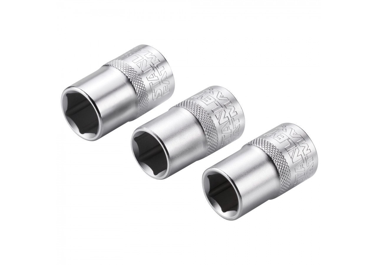 JEU DE DOUILLES 1/2" 6 PANS 14-15- 16 MM FATMAX - 3 PIECES - FMMT17093-0 - Stanley