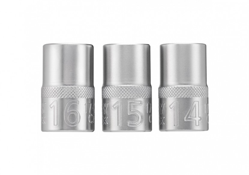 JEU DE DOUILLES 1/2" 6 PANS 14-15- 16 MM FATMAX - 3 PIECES - FMMT17093-0 - Stanley