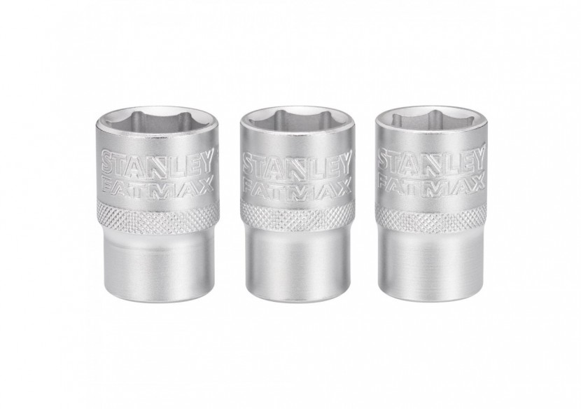 JEU DE DOUILLES 1/2" 6 PANS 17-18- 19 MM FATMAX - 3 PIECES - FMMT17094-0 - Stanley