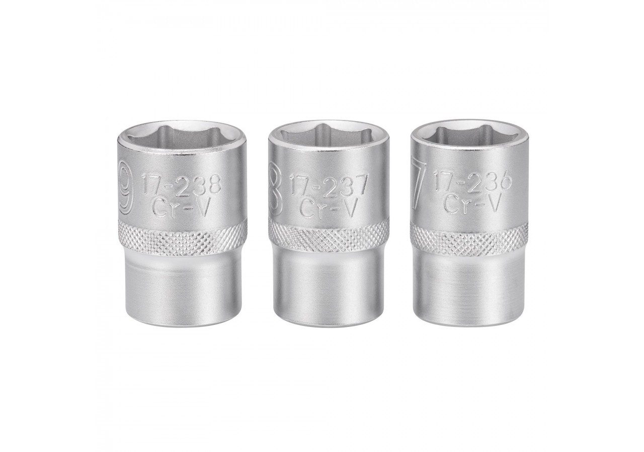 JEU DE DOUILLES 1/2" 6 PANS 17-18- 19 MM FATMAX - 3 PIECES - FMMT17094-0 - Stanley