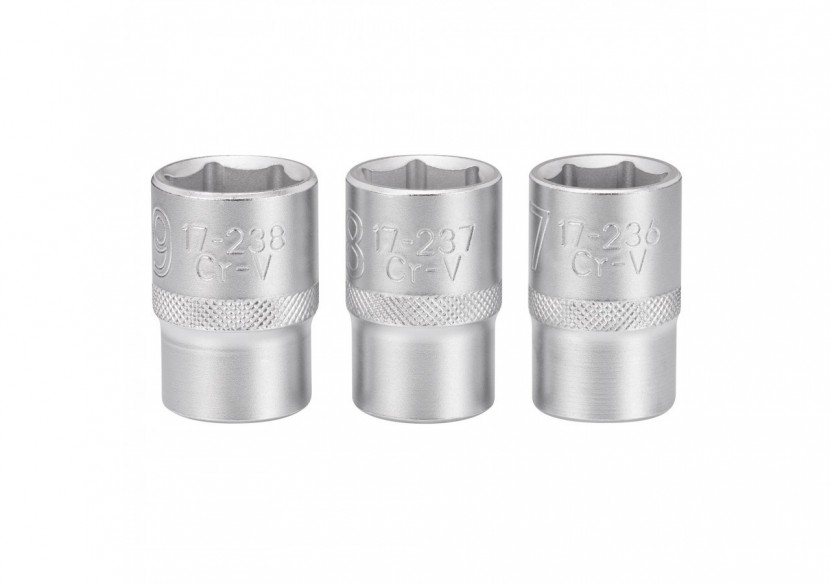 JEU DE DOUILLES 1/2" 6 PANS 17-18- 19 MM FATMAX - 3 PIECES - FMMT17094-0 - Stanley