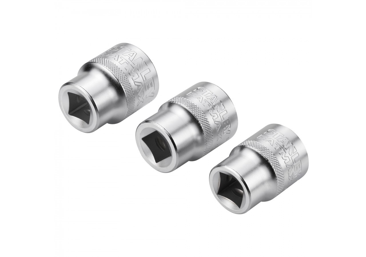 JEU DE DOUILLES 1/2" 6 PANS 21-22- 24 MM FATMAX - 3 PIECES - FMMT17095-0 - Stanley