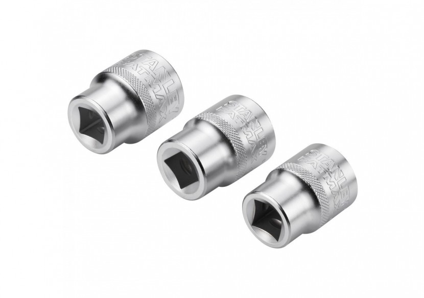 JEU DE DOUILLES 1/2" 6 PANS 21-22- 24 MM FATMAX - 3 PIECES - FMMT17095-0 - Stanley
