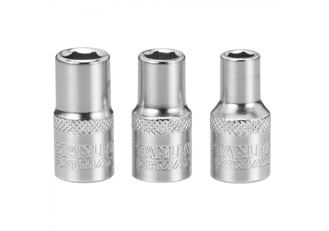 JEU DE DOUILLES 1/4" 6 PANS 5-6-7 MM FATMAX - 3 PIECES - FMMT17090-0 - Stanley