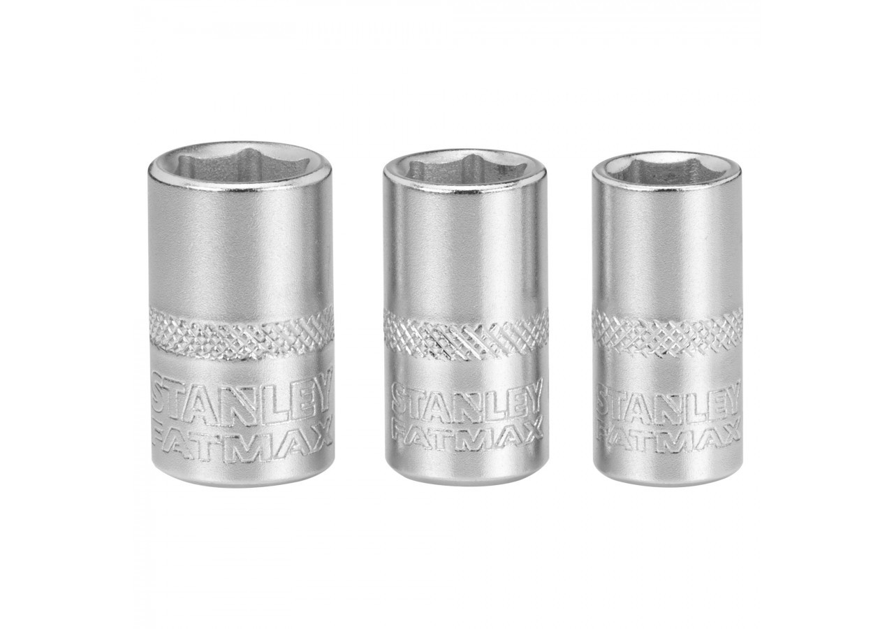JEU DE DOUILLES 1/4" 6 PANS 8-9-10 MM FATMAX - 3 PIECES - FMMT17091-0 - Stanley