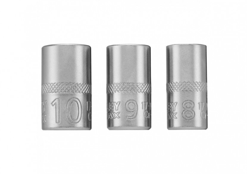 JEU DE DOUILLES 1/4" 6 PANS 8-9-10 MM FATMAX - 3 PIECES - FMMT17091-0 - Stanley